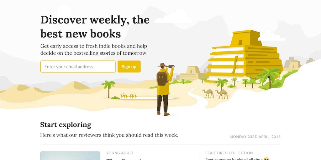 ProductHunt's tweet card. We're a community of 1,000,000 authors and freelance publishing professionals. Reedsy allows authors to find and work with the best publishing professionals: from developmental editors to book cover...