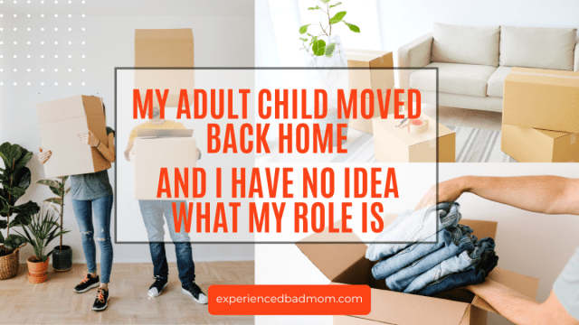 ExperBadMom's tweet card. Since my adult son moved back home after his college graduation, I’ve been surprised by how confusing my role as a parent has become. One moment it feels like we’re roommates — he comes and g…