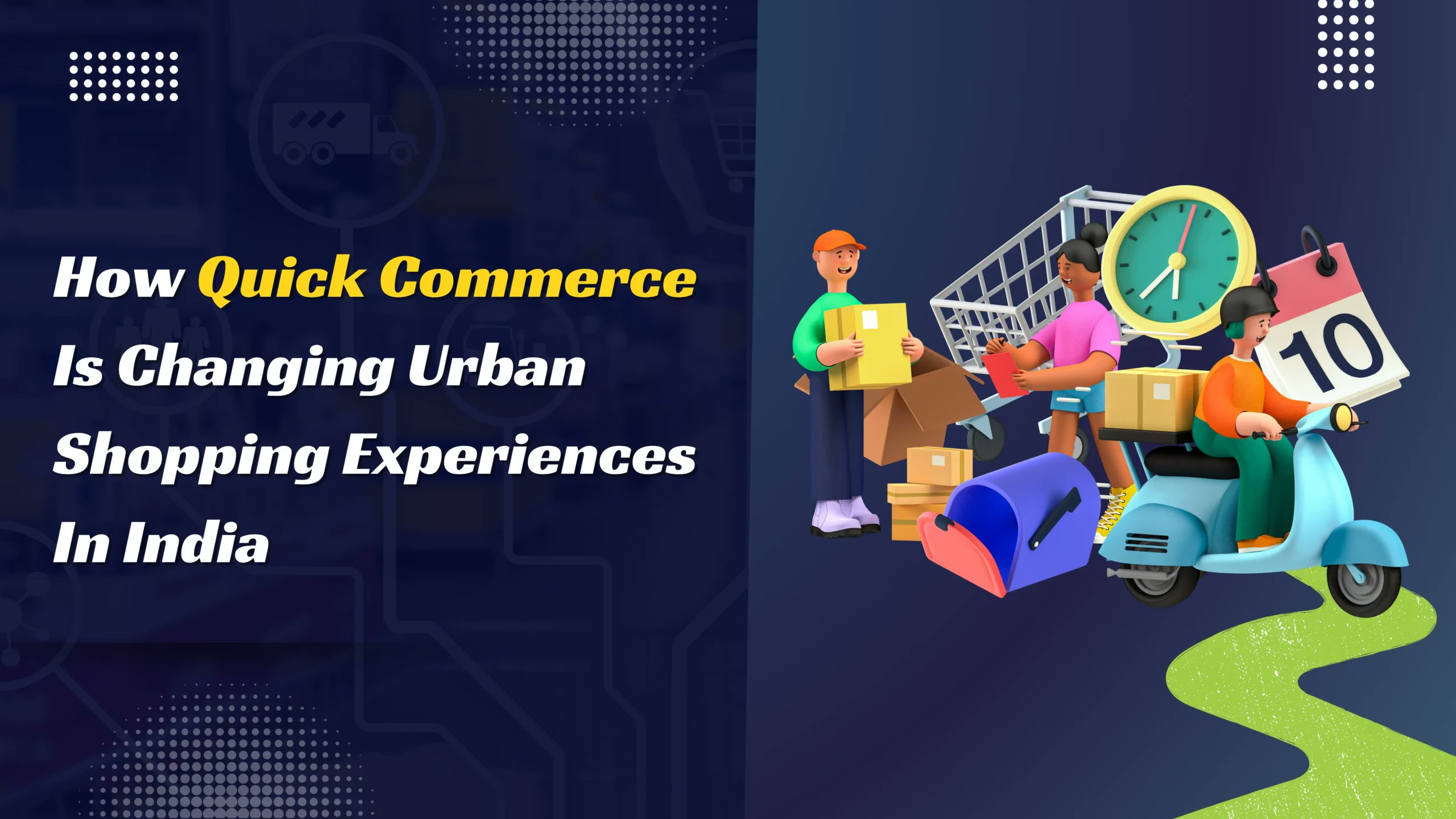 webideasolution's tweet card. Explore the future of urban shopping with quick commerce. Learn how technology is transforming the way we shop in India.