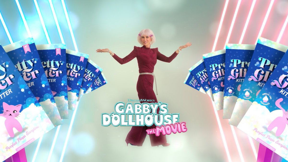 adelphi's tweet card. Kristen Wiig stars in "Gabby's Dollhouse: The Movie," in theaters Sept. 26.