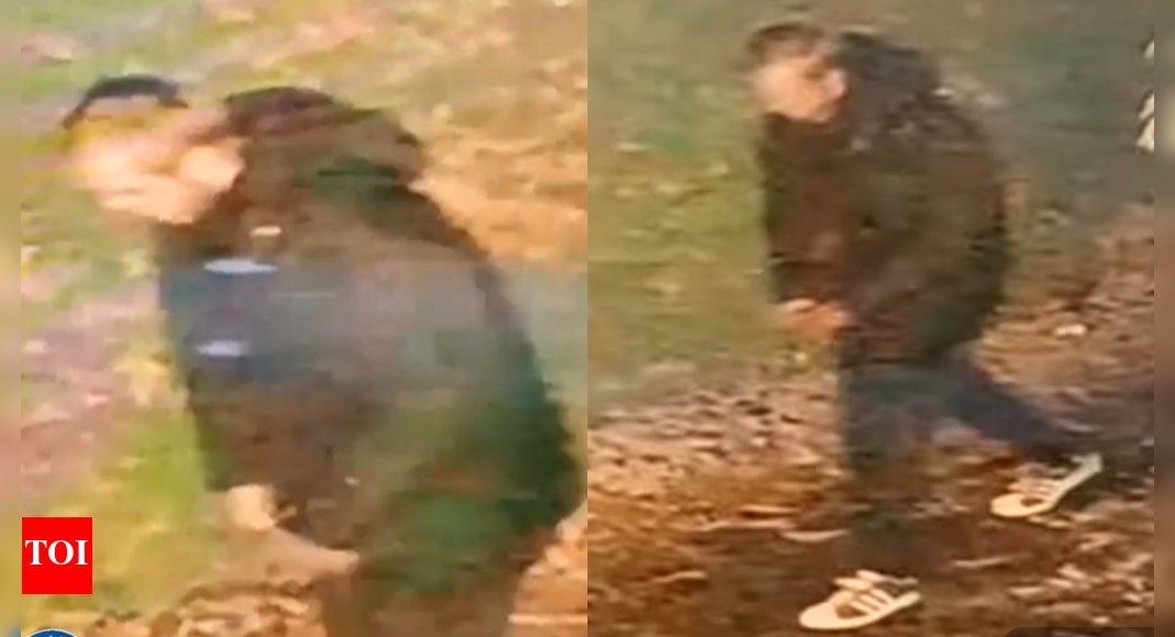 timesofindia's tweet card. UK News: Walsall police are hunting a white male suspect after a racially aggravated rape of a young woman of Indian heritage. The victim was found distressed