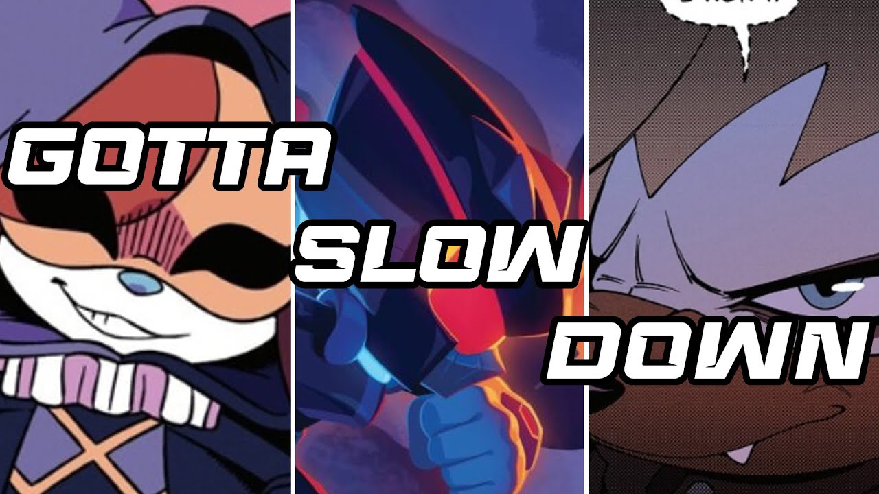 HagusAnimations's tweet card. The IDW Sonic Pacing Problem