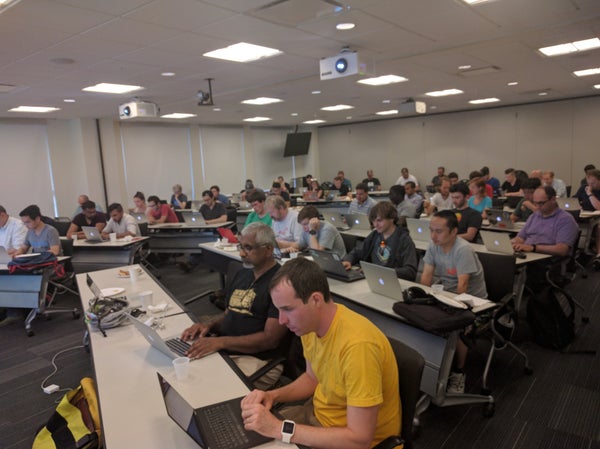 BostonGolang's tweet card. Join the Service Weaver team at Google in Cambridge for a workshop on the framework. Please register at the following link: https://gdg.community.dev/events/details/google