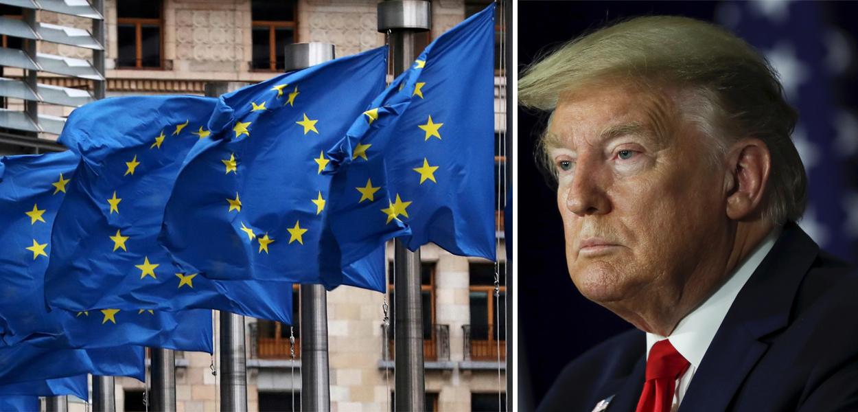 mmargapc's tweet card. Aprovação ocorreu no dia em que as tarifas "recíprocas" de Trump sobre o bloco e dezenas de países entraram em vigor