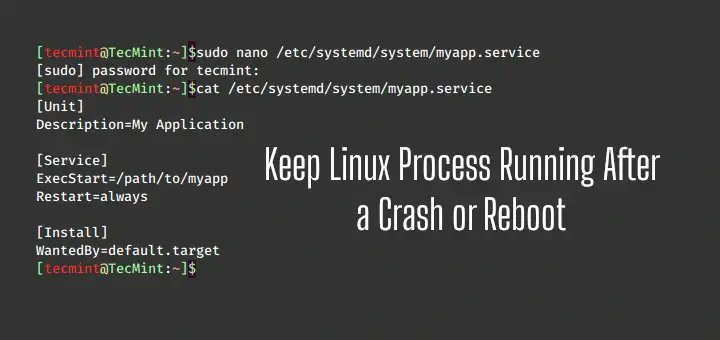 igor_os777's tweet card. In this article, we will explore different ways to ensure that applications or processes remain running even after a crash or system reboots.