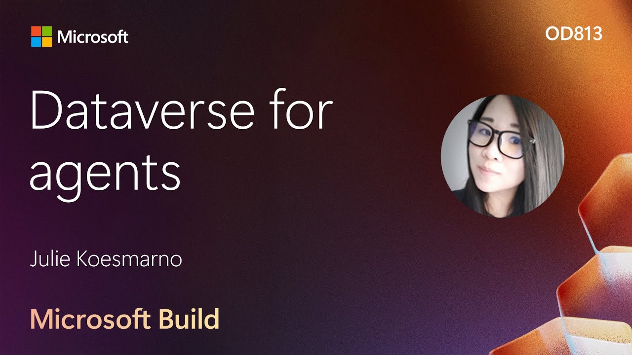 MsSQLGirl's tweet card. Dataverse for agents | OD813