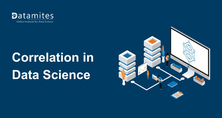 DataMites's tweet card. Correlation in data science measures how strongly two variables move together. It helps reveal patterns, predict outcomes, and guide decisions in areas like finance, healthcare, and marketing.