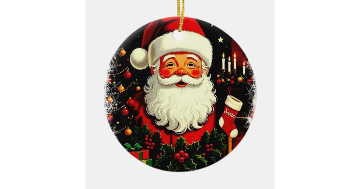 Kandie4Kandie's tweet card. SANTA CLAUSE CERAMIC ORNAMENT