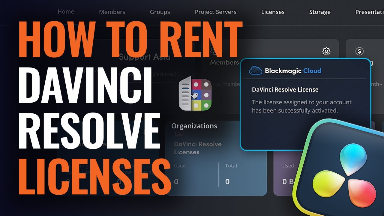 AlexSt0yanov's tweet card. How to Rent DaVinci Resolve Studio Licenses