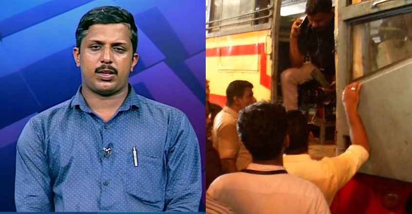 manoramanews's tweet card. ‍കെഎസ്ആര്‍ടിസി ബസിലെ സിസിടിവി മെമ്മറി കാര്‍ഡ് മുക്കിയതാണെന്ന് ഡ്രൈവര്‍ യദു കൃഷ്ണന്‍. എനിക്കെതിരെ തെളിവുണ്ടോയെന്ന് മെമ്മറി കാര്‍ഡെടുത്ത് പരിശോധിച്ചു