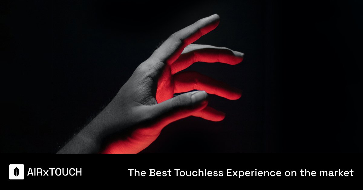 airxtouch's tweet card. AIRxTOUCH reinvent the way people interact with displays in the public space and delivers the Best Touchless Experience on the market.