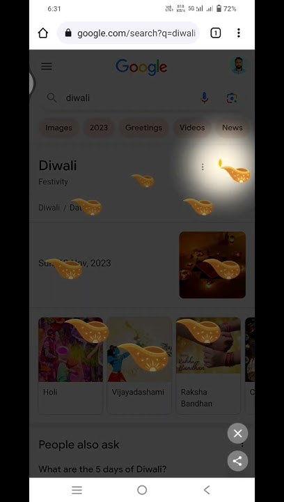 akstutorial's tweet card. Google Diwali 💥🪔 #googletricks #diwali #viral