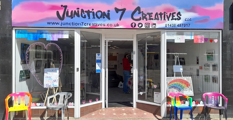 junction_c's tweet card. Welcome to Junction 7 Creatives! The place to be for artists and anyone wanting to get creative in Stevenage.