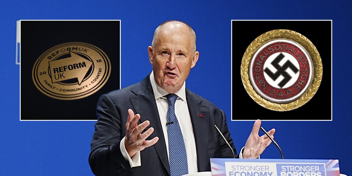 BillyBlackstock's tweet card. 'The Tory Party's latest plan to win back Reform voters? Call them Nazis. Kemi Badenoch is the gift that keeps on giving,' Zia Yusuf fumed