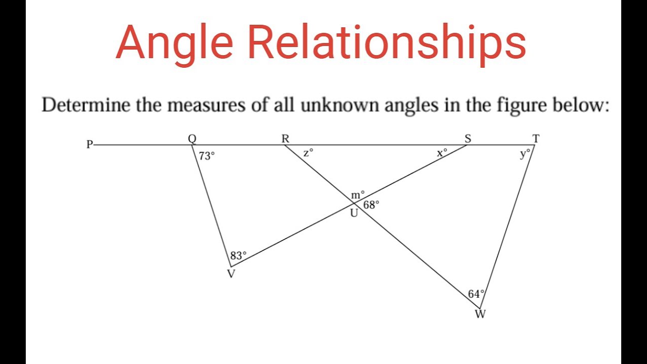 HomeworkHelp75's tweet card. ANGLE RELATIONSHIPS: Finding Unknown Angles In Triangles