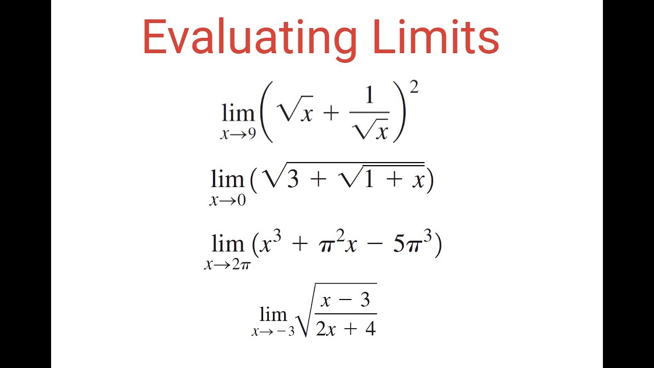 HomeworkHelp75's tweet card. EVALUATING LIMITS For Different Types Of Functions Using Substitution...