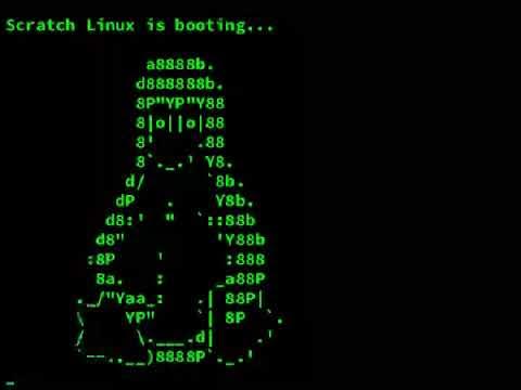 ArnoHu's tweet card. Scratch Linux
