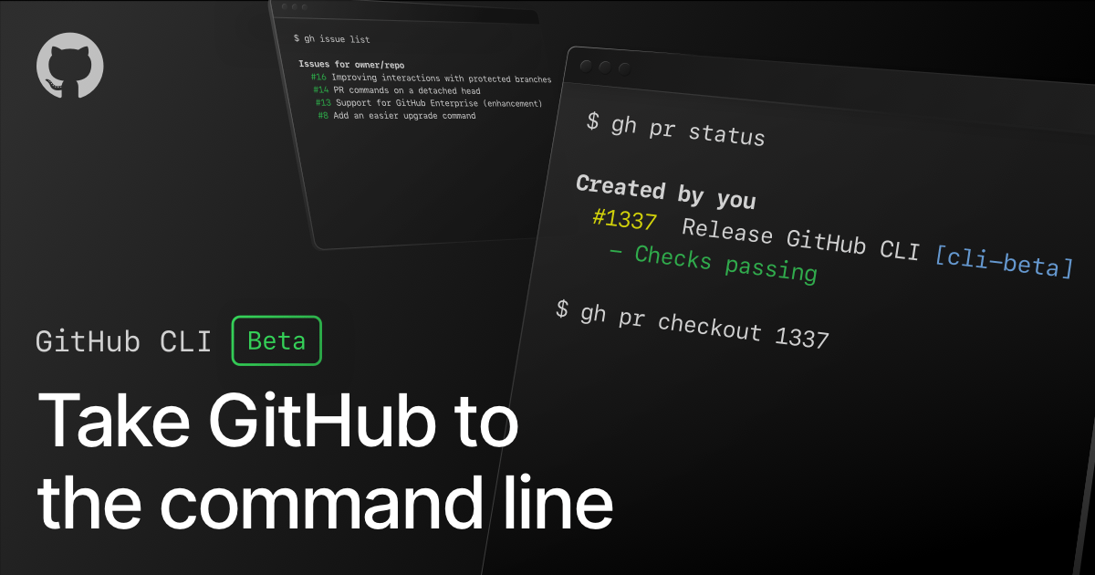 github's tweet card. We want your feedback about GitHub’s new command line tool that makes it easier to work with GitHub and reduce friction for many of your common workflows.