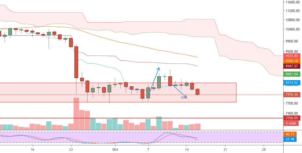 kapitaldigital's tweet card. Buenos días para todos y retomando el análisis anterior el objetivo es que BTC pruebe los 7.700; en lo cual puede suceder 2 alternativas: 1. BTC llegue a la zona de 7.700 y se vuelva a colocar en una...