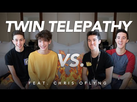 MANNNtv_'s tweet card. TWIN TELEPATHY CHALLENGE feat. Chris O'flyng