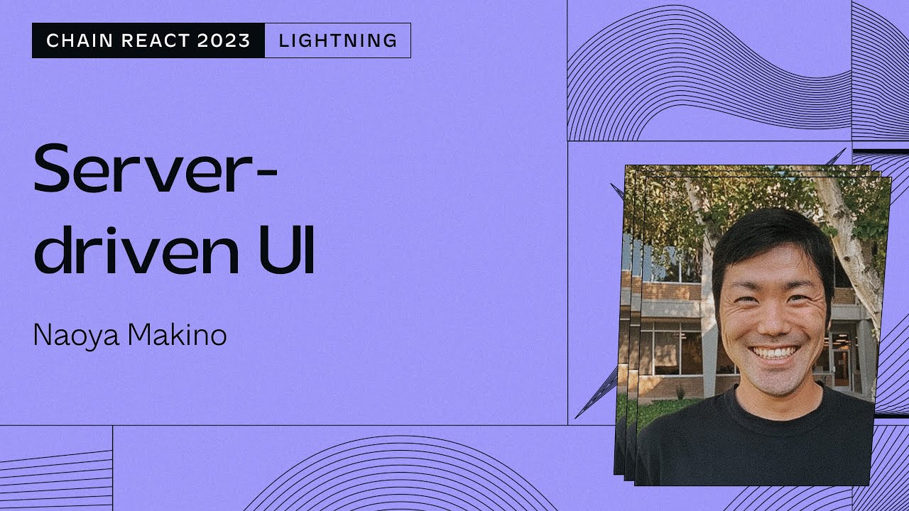 naoyamakino's tweet card. Naoya Makino – Server-Driven UI (Chain React 2023)