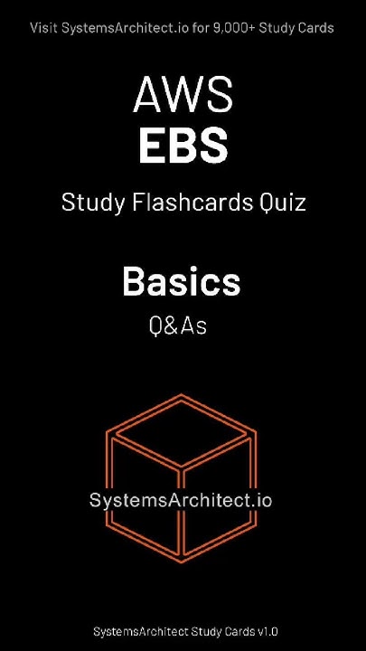 systemsarch's tweet card. AWS EBS - Flashcards (Basics) #devops #cloudcertification #AWSEBS,...