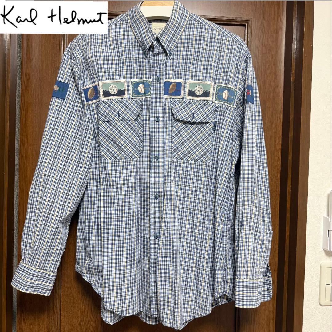 zbsA8hTOATZN's tweet card. 【美品】カールヘルム　長袖シャツ　パッチ付きをメルカリでお得に通販、誰でも安心して簡単に売り買いが楽しめるフリマサービスです。新品/未使用品も多数、支払いはクレジットカード・キャリア決済・コンビニ・銀行ATMが利用可能で、品物が届いてから出品者に入金される独自システムのため安心です。