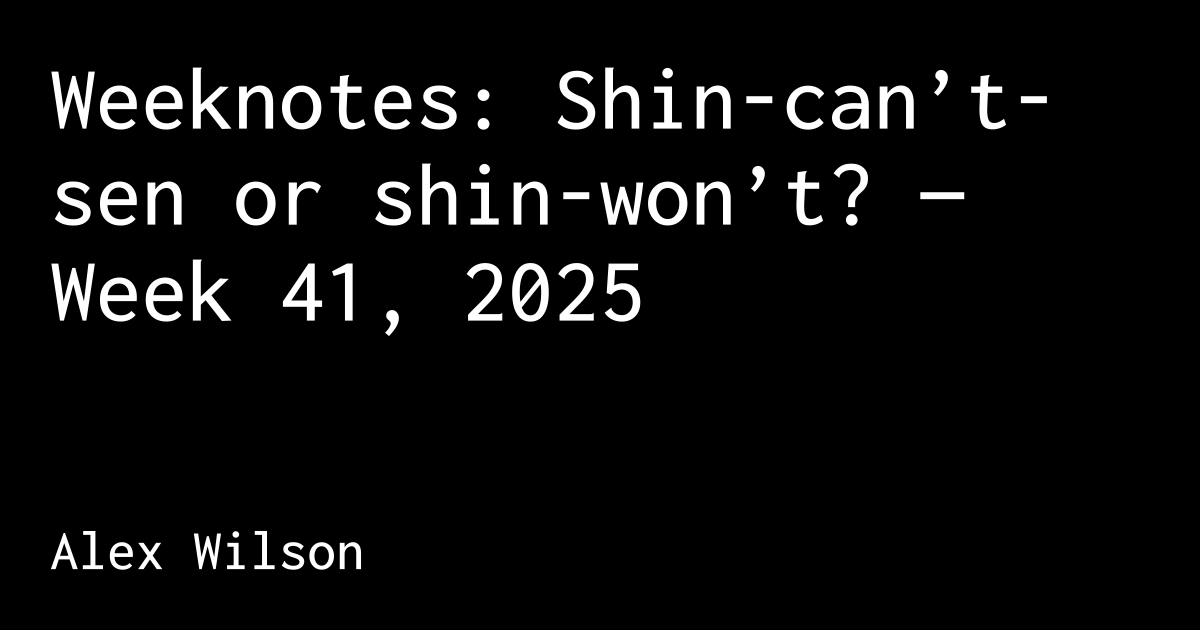 alexwilsonv1's tweet card. Hi, it’s me, I’ve been properly in the weeds of Google Docs and YAML. Alas I will continue to primarily exist in these for a little while…