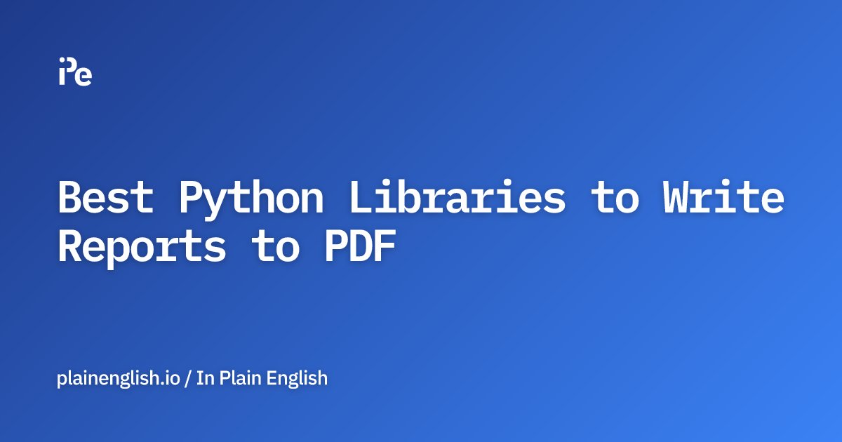 inPlainEngHQ's tweet card. Create tables in PDF using Python Libraries