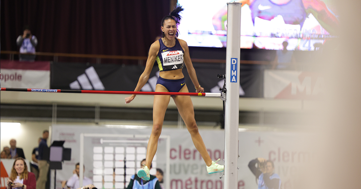 stadion_actu's tweet card. Nawal Meniker a fait bonne impression pour sa rentrée ce samedi à Tucson (Arizona) en améliorant son record personnel d'un centimètre avec 1,93 m à la hauteur. Prometteur. Décidemment, Nawal Meniker...