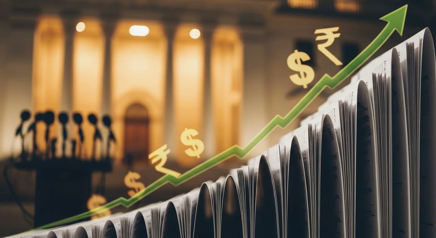 discvrai's tweet card. RBI may raise its FY26 growth forecast and cut inflation projections amid strong GDP data and easing price pressures.