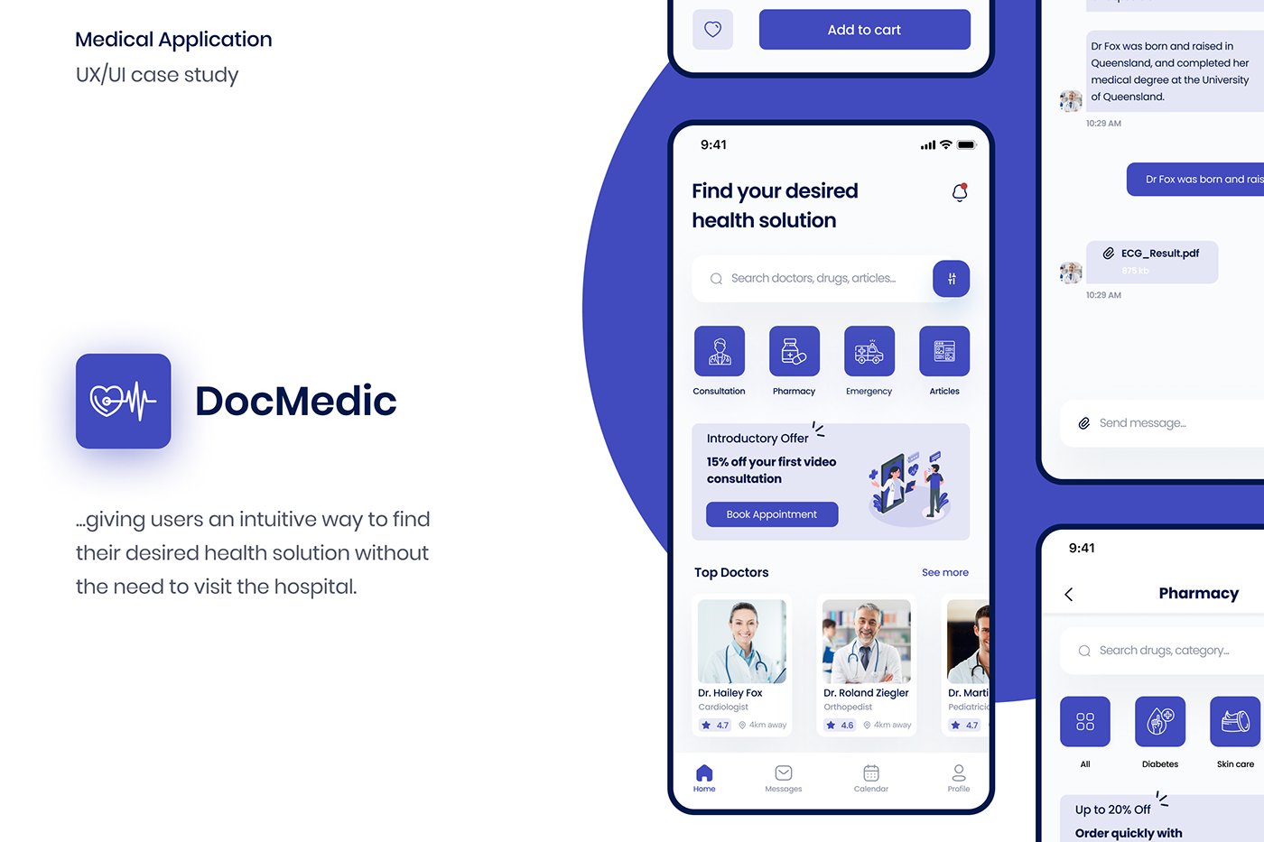 theLordsVeryOwn's tweet card. DocMedic UX Case Study