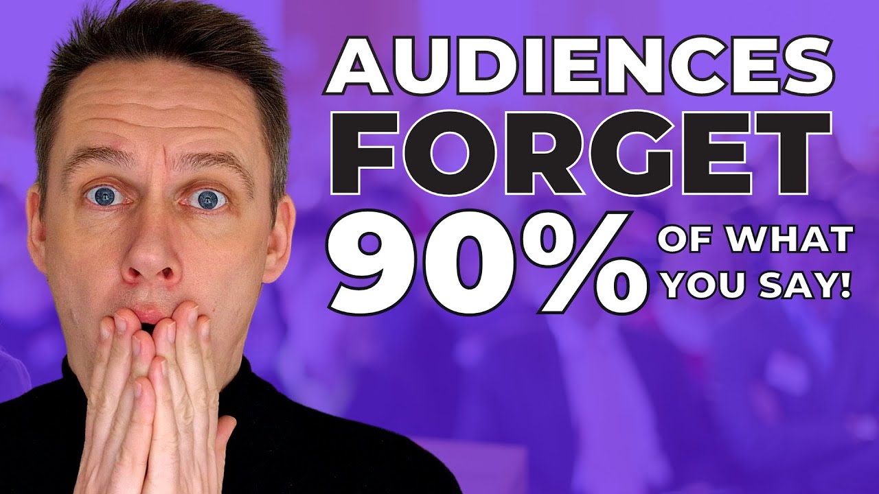 SpeakerRepeater's tweet card. How to be more MEMORABLE when presenting | Public Speaking Skills