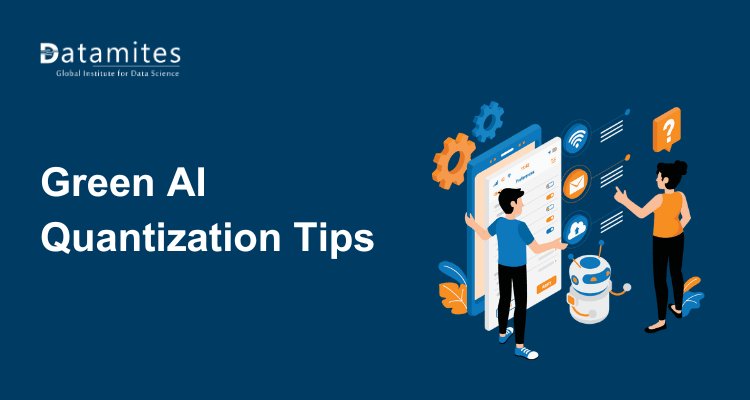 DataMites's tweet card. Explore practical ways to lower LLM inference expenses using quantization and FinOps. Improve scalability, efficiency, and sustainability with Green AI.