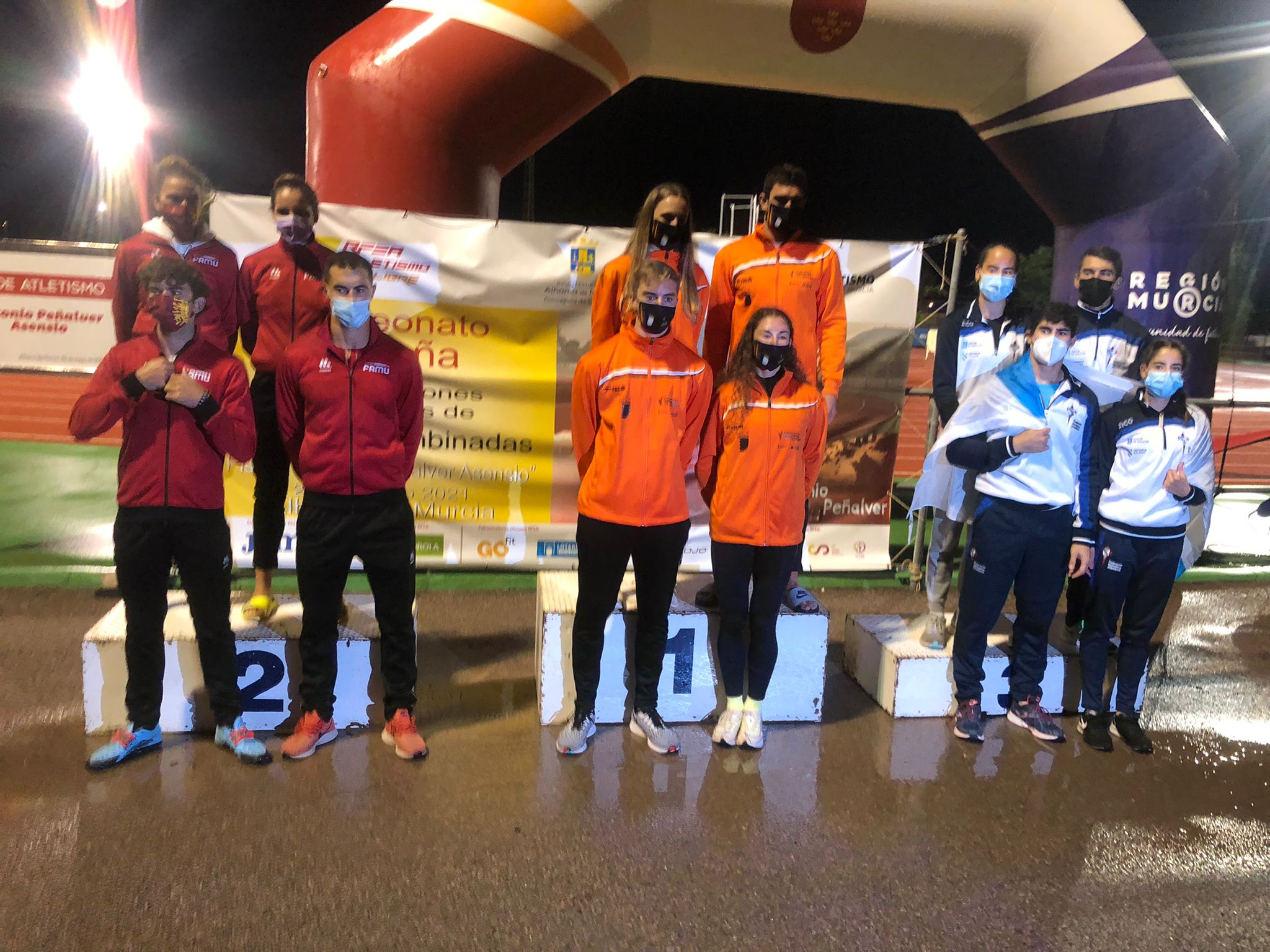 asnosasdeportes's tweet card. O equipo da Selección Galega de atletismo mellora a posición lograda na edición do 2019, cando rematou quinto clasificado