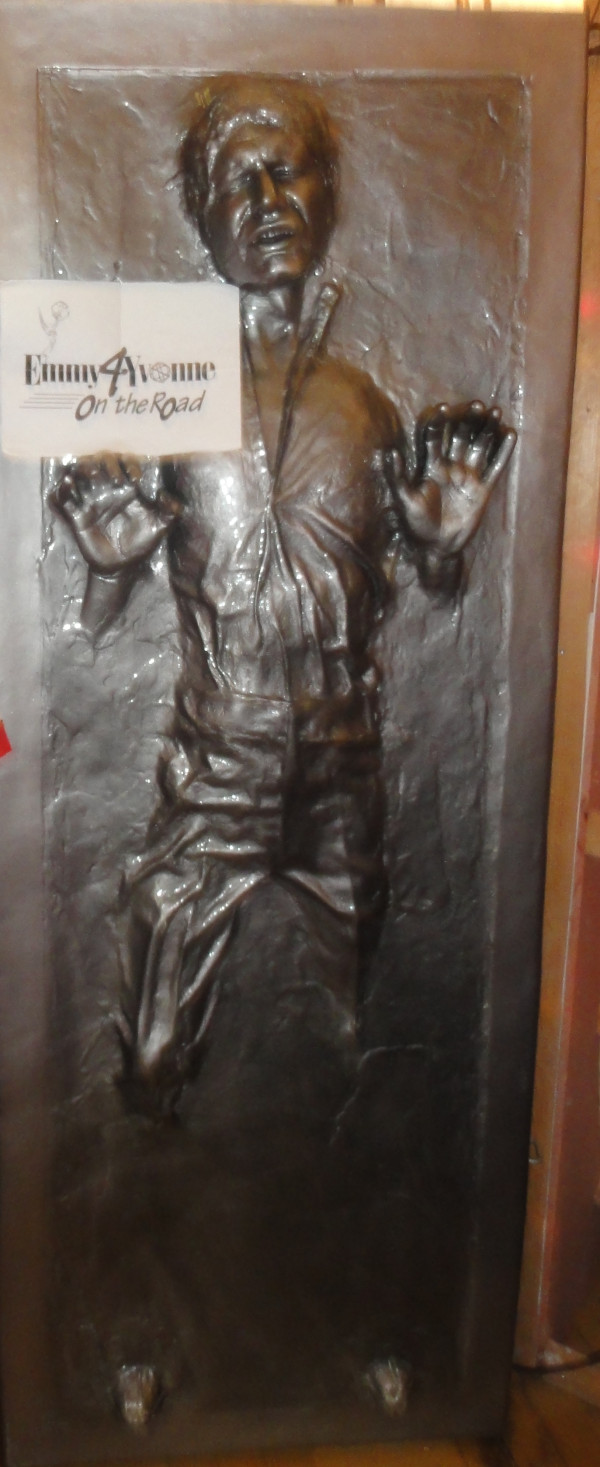 moggyvouk_82's tweet card. Sarah Walker may not b very familiar with Han Solo but he is a fan of her work @Emmy4yvonne #IntersectProject