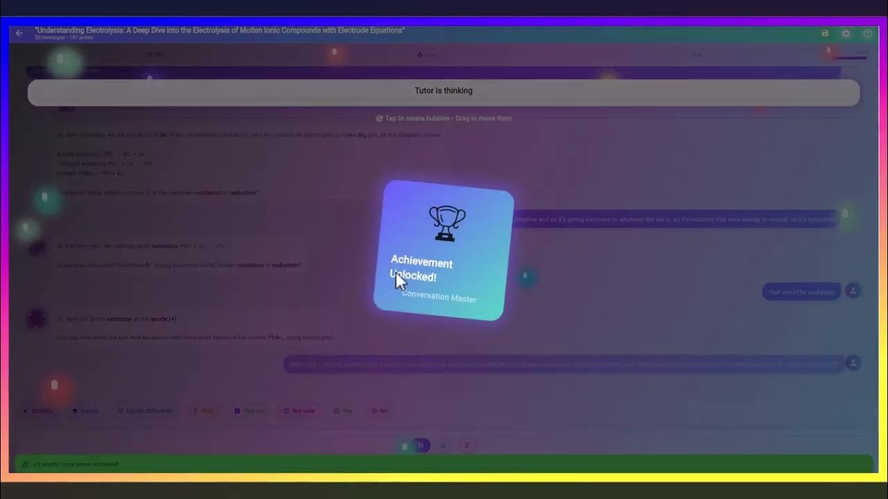 GCSEtutorAI's tweet card. Electrolysis