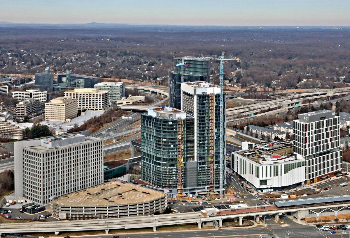 Community_Redev's tweet card. Despite a construction slowdown, several major projects that already put shovels in the ground are expected to deliver this year.