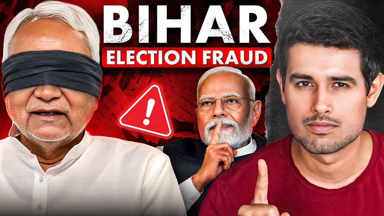 pbhushan1's tweet card. Bihar Elections were a SCAM! Here's the Proof | Dhruv Rathee