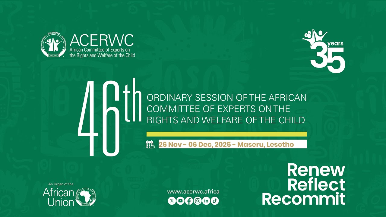 acerwc's tweet card. الدورة العادية السادسة والأربعون للجنة الإفريقية للخبراء حول حقوق...