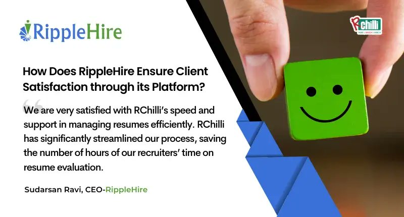 RChilli's tweet card. Download this Case study to know how RChilli helped RippleHire to reshape their recruitment process.