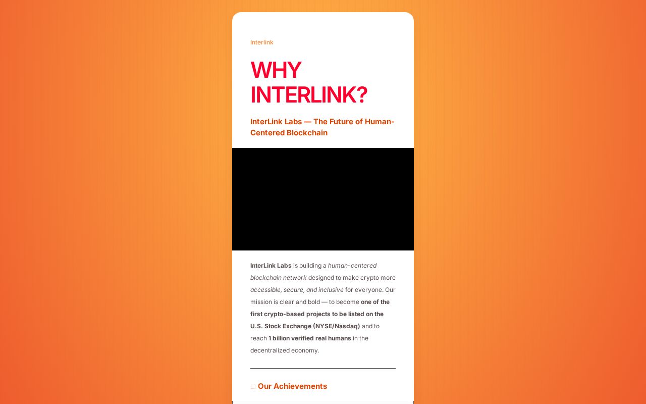 sampulwang's tweet card. Why you should join Interlink