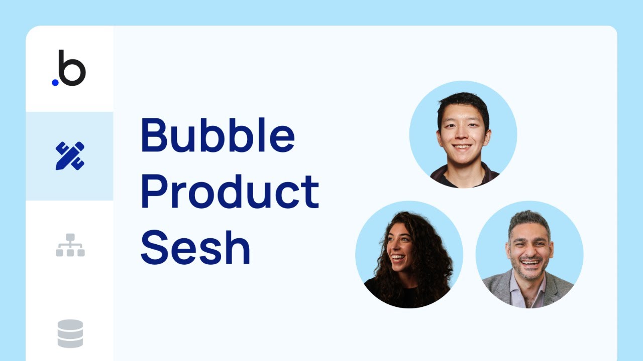 bubble's tweet card. Bubble Product Sesh with VP of Product Allen Yang