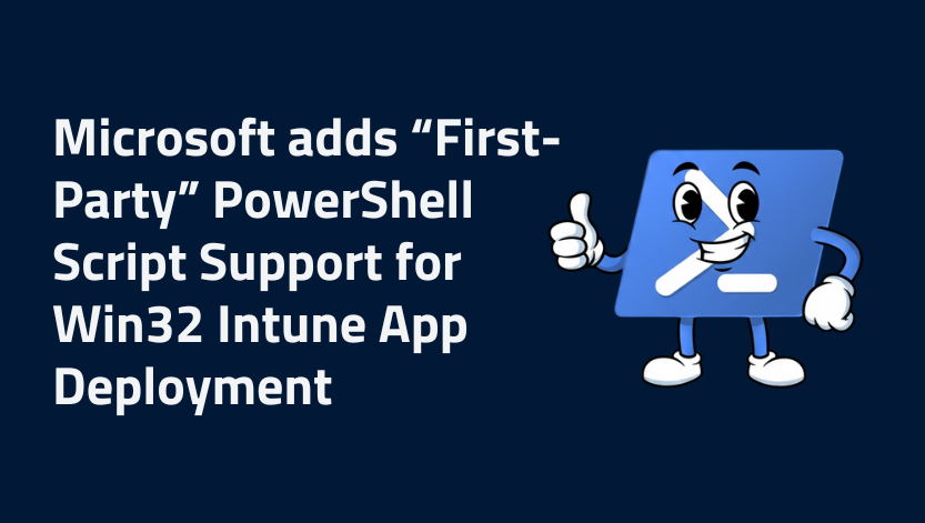 Teemu_Tiainen's tweet card. PowerShell script support has been added directly to the Intune app deployment Wizard. Learn why this is a great improvement.