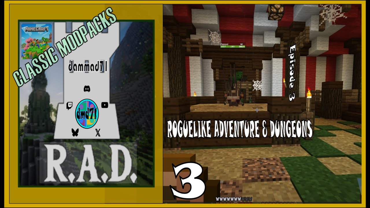 dragbags1's tweet card. CLASSIC MINECRAFT MODPACKS - R.A.D - Ep.3 #minecraft #mods #gaming...