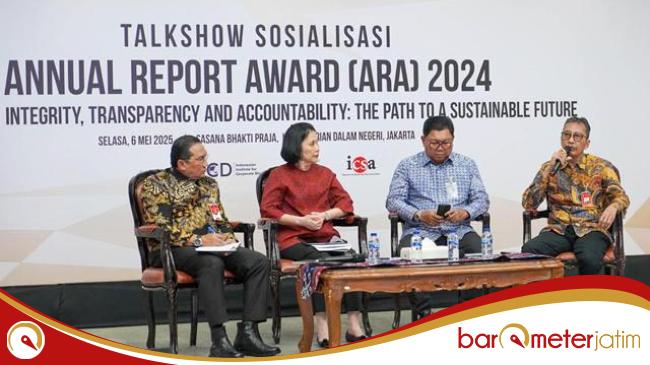 barometer_jatim's tweet card. JAKARTA | Barometer Jatim – Komite Nasional Kebijakan Governansi (KNKG) menyelenggarakan sosialisasi terkait penyelenggaraan Annual Report Award (