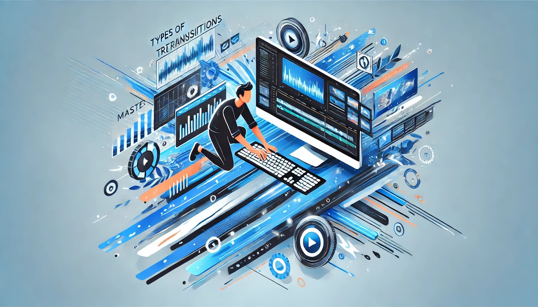 tategatadouga's tweet card. 動画編集初心者でも簡単にプロ並みの演出ができる！トランジションの種類と使い方をわかりやすく解説します。シーン切り替えをスムーズにしたり、印象的に見せたりする効果的なテクニックを、豊富な図解と動画付きで分かりやすく説明。今すぐ動画編集をワンランクアップさせよう！