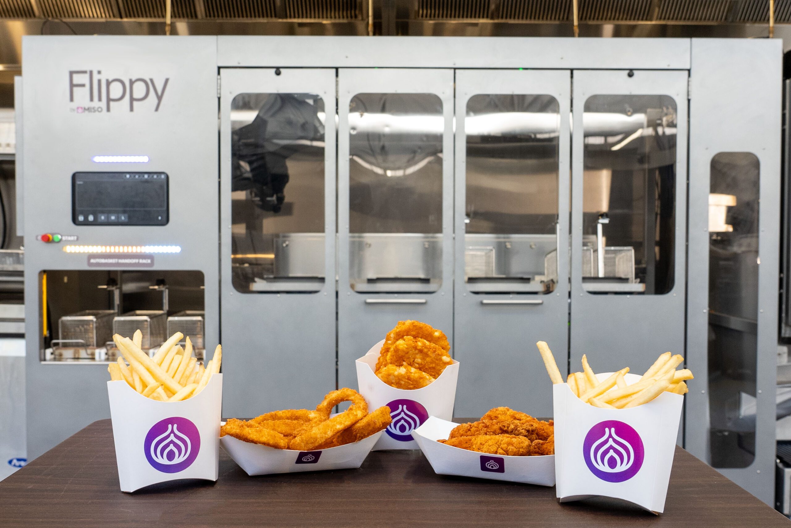 misorobotics's tweet card. Meet Flippy Fry Station The Next Generation of Kitchen Automation Faster, smaller, smarter, and more cost-effective. fast-forward Faster speed of service & throughput smaller Smaller footprint for...