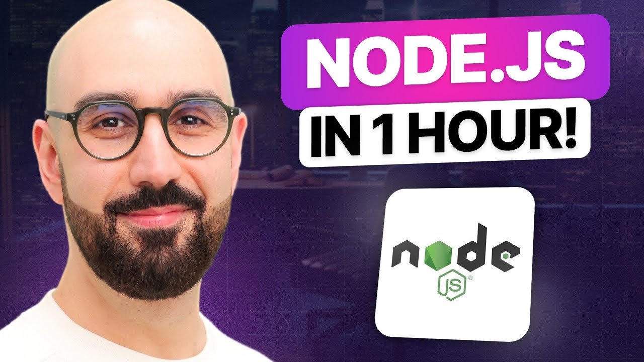 moshhamedani's tweet card. Node.js Tutorial for Beginners: Learn Node in 1 Hour