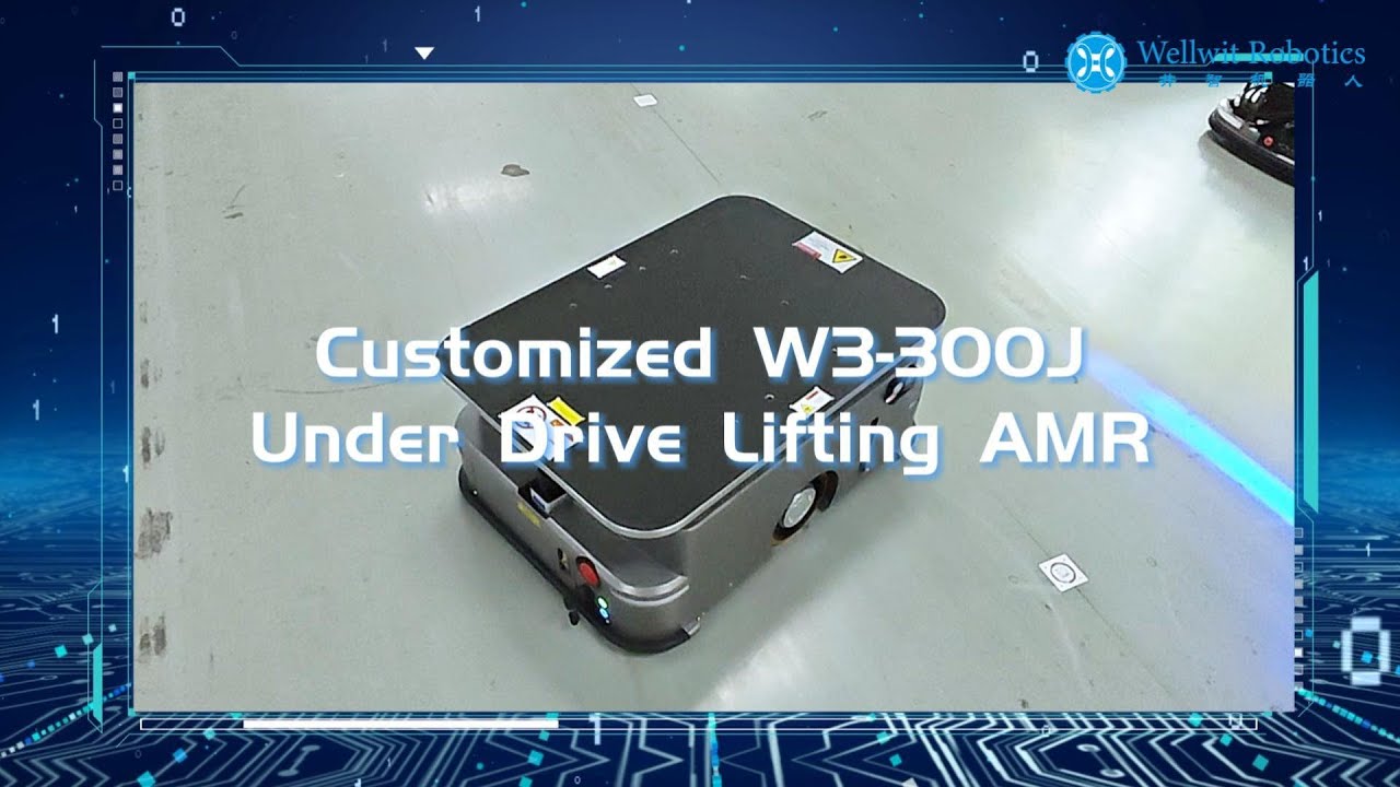 WellwitRobotics's tweet card. Customized Under Drive Lifting AMR W3-300J